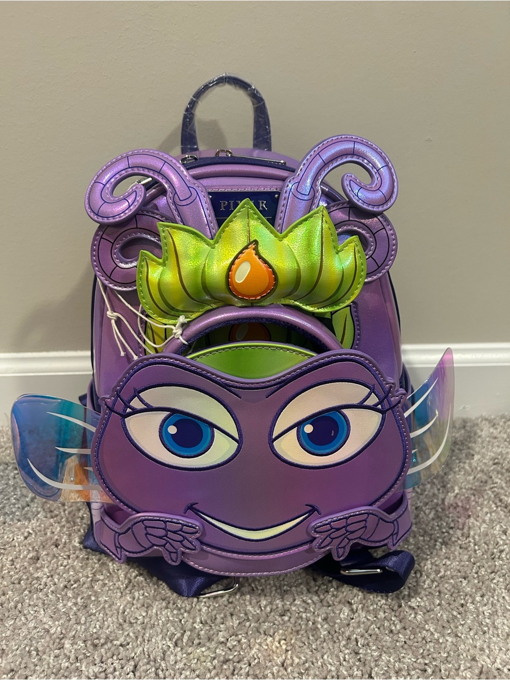 Loungefly Disney Pixar A Bug's Life Princess Atta Headband & Mini Backpack NWT